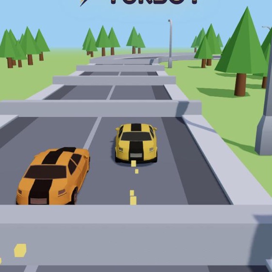 Grand Prix 3D: two race cars side by side on a circuit